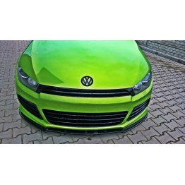 Накладка сплиттер на передний бампер на Volkswagen Scirocco III R